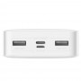 Powerbank 20000 mAh 15W 2x USB Type-C Micro alb Baseus Bipow PPDML-J02