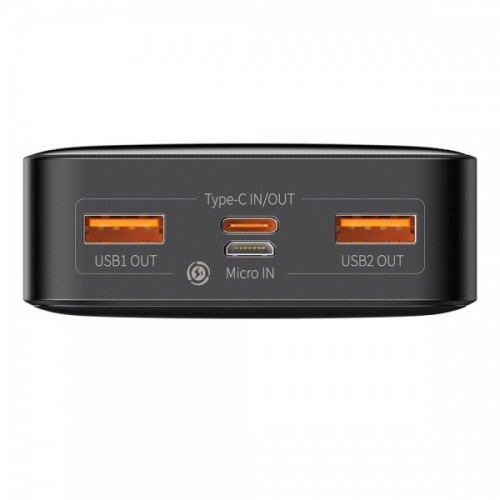 Powerbank 20000 mAh 20W 2x USB Type-C negru Baseus Bipow PPDML-M01