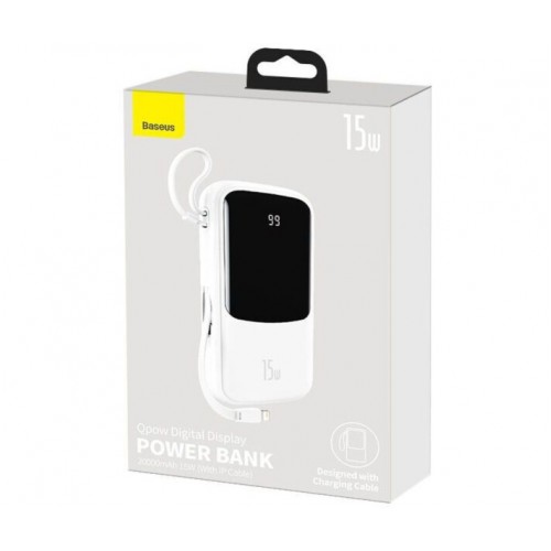 Powerbank 20000 mAh 15W USB Lightning Baseus Qpow PPQD-F02