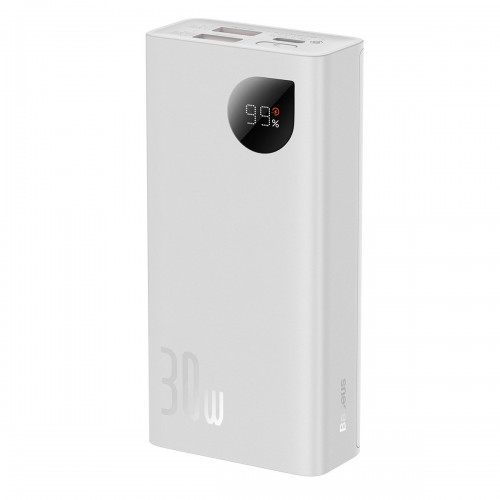 Powerbank 10000 mAh 30W Type-C 2x USB alb Baseus Adaman2 PPAD040002