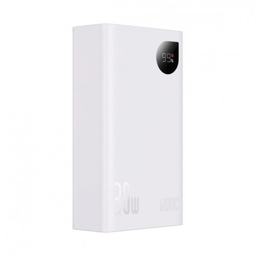 Powerbank 20000 mAh 30W Type-C 2x USB alb Baseus Adaman2 PPAD050002