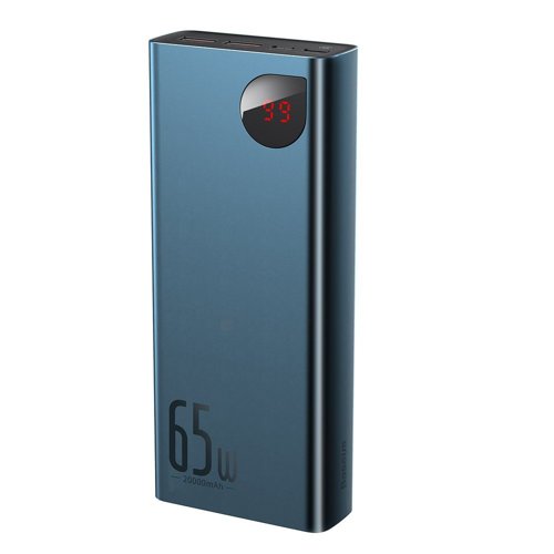 Powerbank 20000 mAh 65W 5A albastru Baseus Adaman PPIMDA-D03