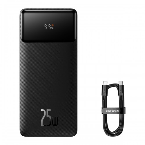 Powerbank 20000 mAh 25W 2x USB Type-C negru Baseus Bipow PPBD020301