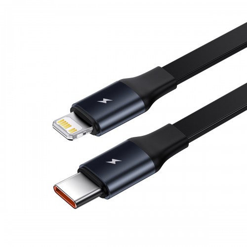 Адаптер в прикуриватель 30Вт с коротким кабелем Lightning Type-C Baseus Enjoyment CGTX000001
