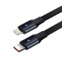 Адаптер в прикуриватель 30Вт с коротким кабелем Lightning Type-C Baseus Enjoyment CGTX000001