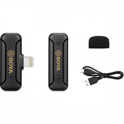 Microfon pentru iPhone wireless 50m Lightning BOYA BY-WM3T2-D1