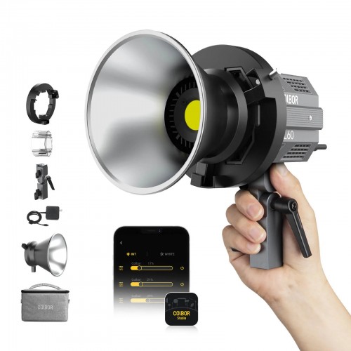 Lumină de studio permanentă Bi-Color LED 65W 2700-6500K COLBOR CL60