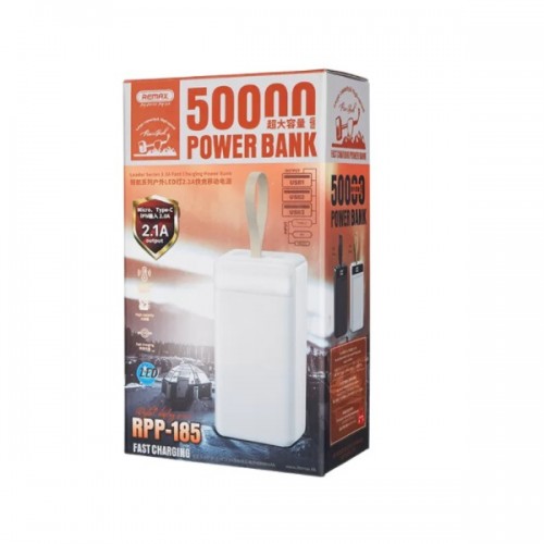 Powerbank cu lanternă 50000mAh 3x USB Remax RPP-185 Black