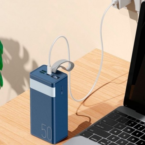 Powerbank cu lanternă 50000mAh 22.5W Type-C 2x USB Remax Chinen RPP-321 Blue