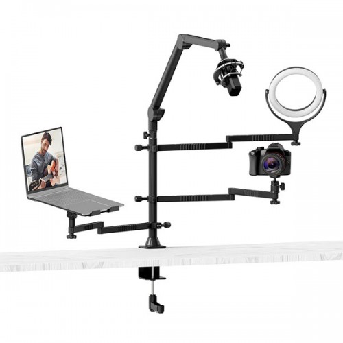 Стійка на стіл 4в1 для ноутбука камери мікрофона освітлення Ulanzi VIJIM LS21