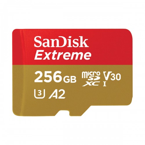 Карта памяти 256 ГБ microSDXC UHS-I U3 A2 SanDisk Extreme SDSQXAV-256G-GN6MA