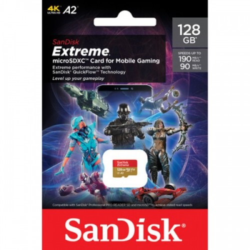 Карта пам'яті 128 ГБ microSDXC UHS-I U3 A2 SanDisk Extreme SDSQXAA-128G-GN6GN