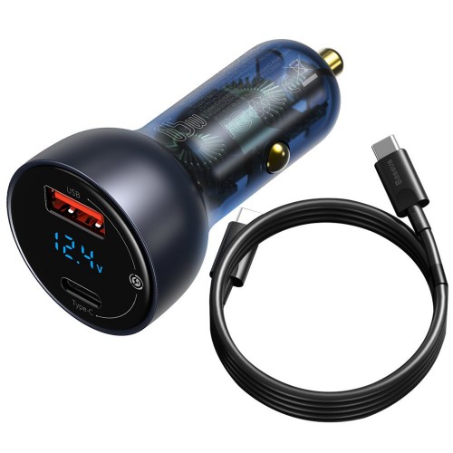 Adaptor pentru bricheta auto 65W cu încărcare rapidă USB Type-C Baseus TZCCKX-0G
