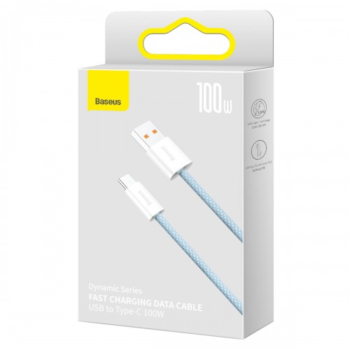 Кабель Type-C 100Вт 2м синий Baseus Dynamic CALD000703