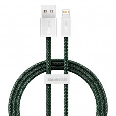 Кабель Lightning для айфон 2.4А 1м зеленый Baseus Dynamic 2 CALD040006