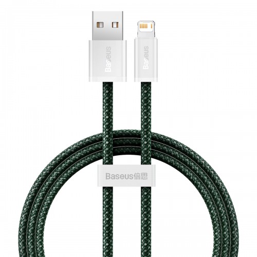 Кабель Lightning для айфон 2.4А 1м зеленый Baseus Dynamic 2 CALD040006