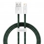 Кабель Lightning для айфон 2.4А 1м зеленый Baseus Dynamic 2 CALD040006