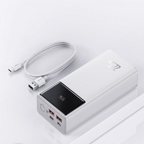 Powerbank 22.5W 30000 mAh încărcare rapidă Type-C 2x USB alb Baseus Star-Lord PPXJ060102