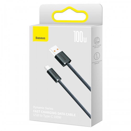 Cablu Type-C 100W 1m gri Baseus Dynamic CALD000616