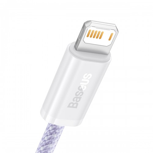 Кабель Lightning для айфон фиолетовый 1м Baseus Dynamic CALD040005