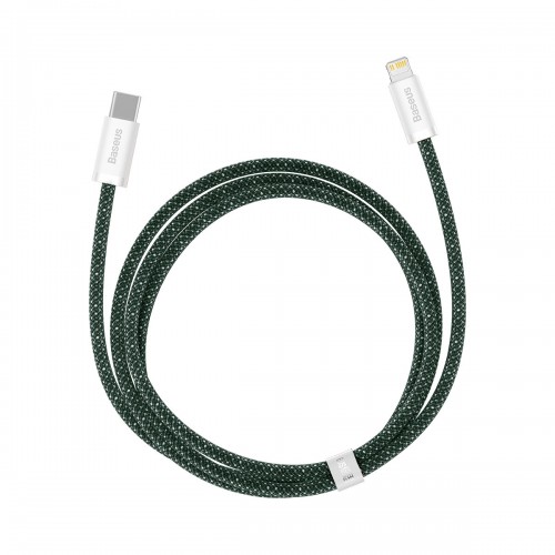 Кабель Type-C Lightning для айфон PD 20Вт 1м зеленый Baseus Dynamic 2 CALD040206