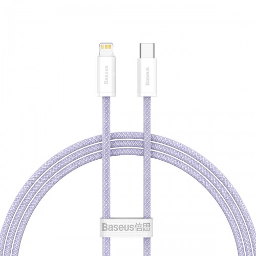 Кабель Type-C Lightning для айфон PD 20Вт 1м фиолетовый Baseus Dynamic 2 CALD040205