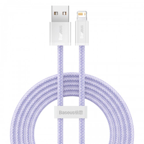 Кабель Lightning для айфон 2.4А 2м фиолетовый Baseus Dynamic 2 CALD040105
