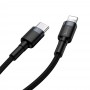 Cablu Type-C / Lightning QC3.0 PD 100cm Baseus CATLKLF-G1