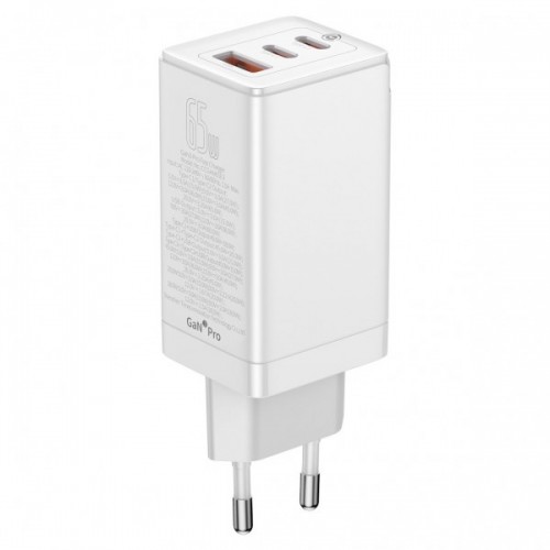Încărcare rapidă 65W 2x Type-C USB QC4+ PD3 Baseus GaN3 Pro Fast CCGP050102