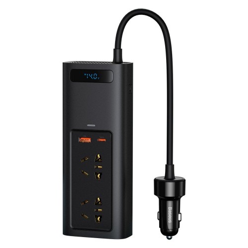 Invertor 12-220V în ciorchinar 150W USB Type-C Baseus In-car CRNBQ-A01