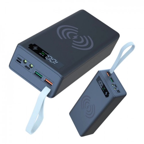 Carcasă power bank 16x 18650 3A încărcare wireless 15W AC Prof PB C16-PD-QI