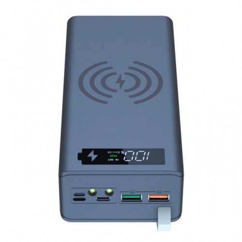 Carcasă power bank 16x 18650 3A încărcare wireless 15W AC Prof PB C16-PD-QI
