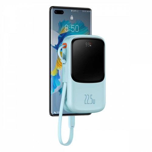 Power Bank 20000 mAh 22.5W USB Type-C albastru Baseus Qpow PPQD030103