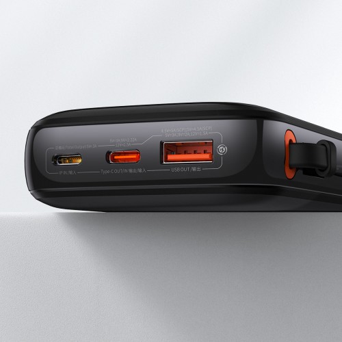 Power Bank 20000 mAh 22.5W USB Type-C negru Baseus Qpow PPQD040101