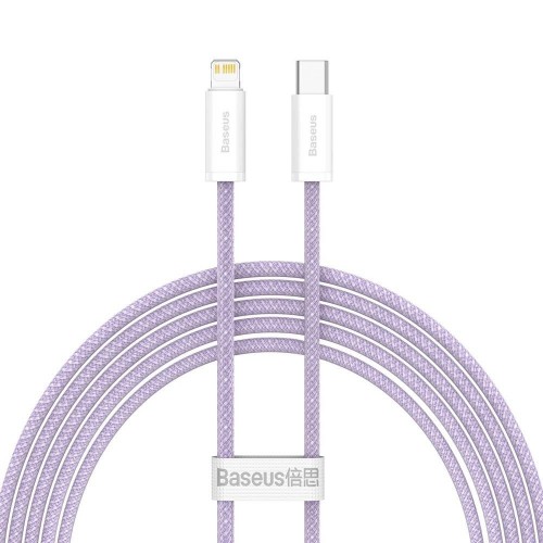Cablu Type-C Lightning pentru iPhone PD 20W 2m violet Baseus Dynamic CALD000105