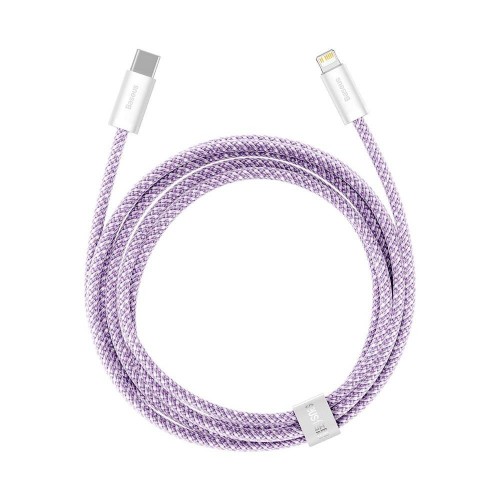 Cablu Type-C Lightning pentru iPhone PD 20W 2m violet Baseus Dynamic CALD000105