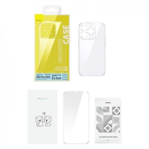 Чехол iPhone 14 Pro Max прозрачный термополиуретан Baseus SuperCeramic ARCJ010102