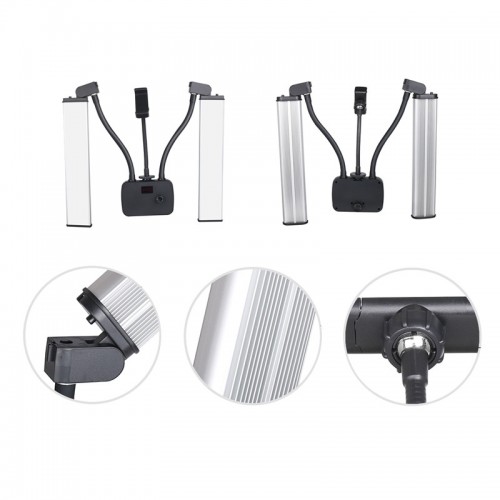 Lampă LED duală 3200-5600K 45W cu trepied 210cm Puluz HD-45XT