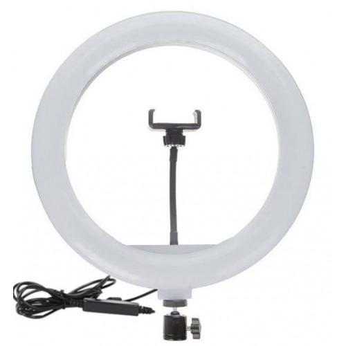 Lampa ring 30cm pentru telefon USB AC Prof QX-300