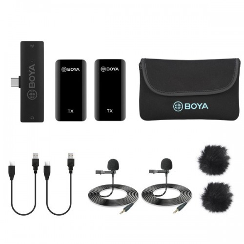 Microfon wireless pentru telefon Type-C digital dual 100m BOYA BY-XM6-S6