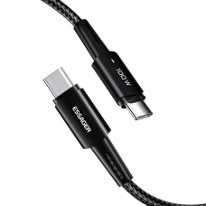 Кабель Type-C 100Вт быстрая зарядка 1м черный ESSAGER EXCTT1-CG01