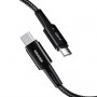 Cablu Type-C 100W încărcare rapidă 2m negru ESSAGER EXCTT1-CGA01