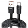 Кабель USB Type-C 80Вт 7А быстрая зарядка 1м черный ESSAGER EXCT-XC01