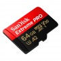Карта пам'яті 64 ГБ microSDXC UHS-I U3 A2 SanDisk Extreme Pro SDSQXCU-064G-GN6MA