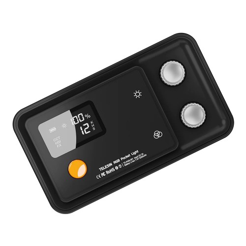 Відеосвітло RGB CRI 97+ 2500-8500К 12Вт Telesin TE-RGB-001