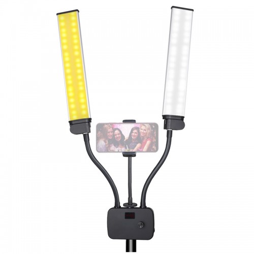 Світлодіодна лампа подвійна 3200-5600К 45Вт Puluz HD-45X