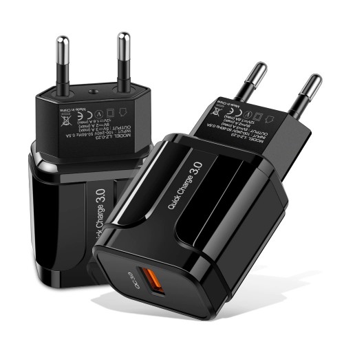 Адаптер швидкої зарядки 18Вт 3А QC3.0 Puluz SYA001078901A