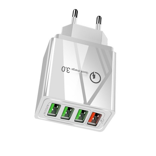 Адаптер швидкої зарядки QC 3.0 4xUSB 30Вт 3А Puluz SYA001060401B