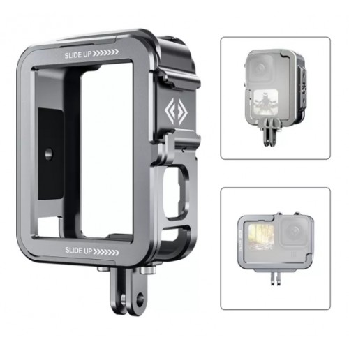 Рамка вертикальна GoPro 12/11/10/9 алюміній холодний башмак Telesin GP-FMS-G11-TZ