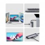 Concentrator hub USB Type-C 8în1 HDMI 4K cititor carduri încărcare 100W Baseus Metal Gleam WKWG050113